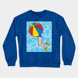 Beach Volleyball On The Beach Training Fan Crewneck Sweatshirt